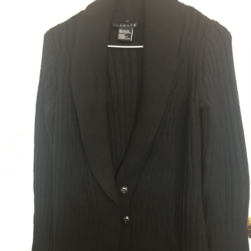 Theory Black Wool Coat